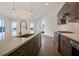 Contemporary kitchen featuring stainless steel appliances and white quartz countertops at 2194 Bristol Cove # 13, Chamblee, GA 30341