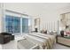 Luxurious bedroom with large windows and city views at 45 Ivan Allen Jr Nw Blvd # 2602, Atlanta, GA 30308