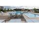 Large pool area with multiple lounge chairs at 1140 Larkin Dr # 30, Buford, GA 30518