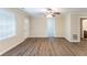 Hardwood floor living room with an open floor plan at 3575 Bright Star Rd, Douglasville, GA 30135