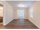 Bright dining room with hardwood floors and access to the back yard at 3575 Bright Star Rd, Douglasville, GA 30135