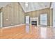 Spacious living room with hardwood floors, fireplace and high ceilings at 401 Highway 279, Fayetteville, GA 30214
