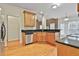 Eat-in kitchen with granite countertops and hardwood floors at 401 Highway 279, Fayetteville, GA 30214