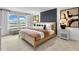 Spacious bedroom with large windows and a neutral color palette at 3621 Olive Grove Ln, Covington, GA 30016