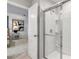 Clean shower with glass enclosure and modern fixtures at 3621 Olive Grove Ln, Covington, GA 30016