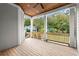 Spacious back porch with wooden deck and railing at 3794 Wynn Walk, Brookhaven, GA 30341