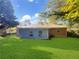House exterior and large backyard with green grass at 828 Pinevalley Dr, Forest Park, GA 30297