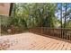 Spacious deck overlooking a wooded area at 117 Neal Ave, Stockbridge, GA 30281