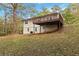 Back of house with deck and sloping backyard at , Stockbridge, GA 30281