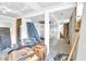 Unfinished basement with exposed beams and flooring at 406 Elm Nw St, Atlanta, GA 30314