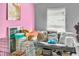 Multi-purpose room with sofa bed, pet cage, and storage at 406 Elm Nw St, Atlanta, GA 30314