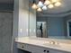 Bathroom with double vanity and walk-in shower at 2698 Claredon Nw Trce, Kennesaw, GA 30144