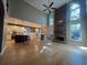Spacious great room with hardwood floors, stone fireplace and kitchen views at 2698 Claredon Nw Trce, Kennesaw, GA 30144