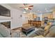 Open living space with comfortable seating and kitchen view at 3333 Castleberry Village Cir, Cumming, GA 30040