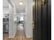 Bright entryway with wood flooring and view to living room at 2870 Pharr Court South # 503, Atlanta, GA 30305