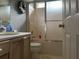 Clean bathroom with a shower/tub combo and a vanity at 2520 Conley Dr, Cumming, GA 30040