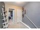 Upper hallway with a white bookshelf and grey walls at 3103 Reeves Se St, Smyrna, GA 30080