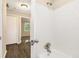 Updated bathroom with white subway tile and a bathtub at 2648 Santa Monica Nw Dr, Atlanta, GA 30318