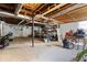 Unfinished basement with ample storage space and workshop area at 720 Starlight Ln, Atlanta, GA 30342