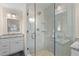 Updated bathroom with a large shower and granite vanity at 720 Starlight Ln, Atlanta, GA 30342