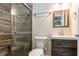 Updated bathroom with walk-in shower and vanity at 1790 Ledo Ave, Decatur, GA 30035