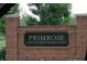 Primrose at the Villages of East Point community entrance sign at 2357 Bayrose Cir # 57B, East Point, GA 30344