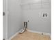 Laundry room with shelving and hookups for washer/dryer at 2357 Bayrose Cir # 57B, East Point, GA 30344