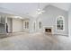 Spacious living room with a fireplace and vaulted ceiling at 114 Arborwood Way, Temple, GA 30179