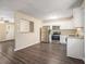Eat-in kitchen boasts stainless steel appliances and granite countertops at 2887 Rockcliff Se Rd, Atlanta, GA 30316