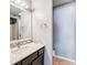 Updated bathroom with new vanity and tile at 12 Rumson Ct, Smyrna, GA 30080