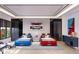 bedroom with race car beds and modern decor at 2251 Old Atlanta Rd, Cumming, GA 30041