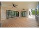 Spacious deck with ceiling fans and sliding glass doors at 2251 Old Atlanta Rd, Cumming, GA 30041