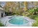 Inviting kidney shaped pool with surrounding patio at 2680 Spalding Dr, Sandy Springs, GA 30350