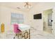 Home office with marble flooring and modern desk setup at 205 Yosemite Ter, Hampton, GA 30228