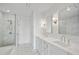 Elegant bathroom with marble finishes and double vanity at 3630 Peachtree Ne Rd # 3106, Atlanta, GA 30326