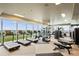 State-of-the-art gym with cardio and strength training equipment and city views at 3630 Peachtree Ne Rd # 3106, Atlanta, GA 30326