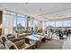 Spacious common area with city views and seating at 3630 Peachtree Ne Rd # 3106, Atlanta, GA 30326