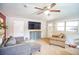 Living room with comfortable seating and large TV at 680 Sherwood Dr, Jonesboro, GA 30236
