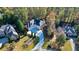 Aerial view of house and surrounding properties at 5955 Tibor Nw Dr, Acworth, GA 30101