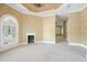 Large bedroom with arched window and access to another room at 5955 Tibor Nw Dr, Acworth, GA 30101