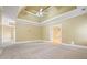 Spacious Primary bedroom with high ceilings and neutral color palette at 5955 Tibor Nw Dr, Acworth, GA 30101