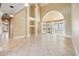 Two-story great room with tile floors and balcony overlook at 5955 Tibor Nw Dr, Acworth, GA 30101