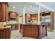 Gourmet kitchen with granite countertops and custom cabinetry at 5955 Tibor Nw Dr, Acworth, GA 30101