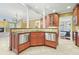 Kitchen island with double sinks and dishwasher at 5955 Tibor Nw Dr, Acworth, GA 30101