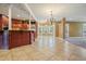 Kitchen with large island, breakfast area and lots of cabinet space at 5955 Tibor Nw Dr, Acworth, GA 30101