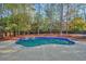 Kidney shaped pool with flagstone deck at 5955 Tibor Nw Dr, Acworth, GA 30101