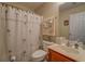 Clean bathroom with a shower and vanity at 3894 Potomac Walk Ct, Loganville, GA 30052