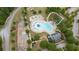 Aerial view of community pool, water park, and clubhouse at 143 Templeton Ln, Villa Rica, GA 30180