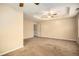 Large main bedroom with carpeted floor and ceiling fan at 4103 Kingship Dr, Ellenwood, GA 30294