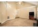 Spacious living room featuring vaulted ceilings and a ceiling fan at 4103 Kingship Dr, Ellenwood, GA 30294